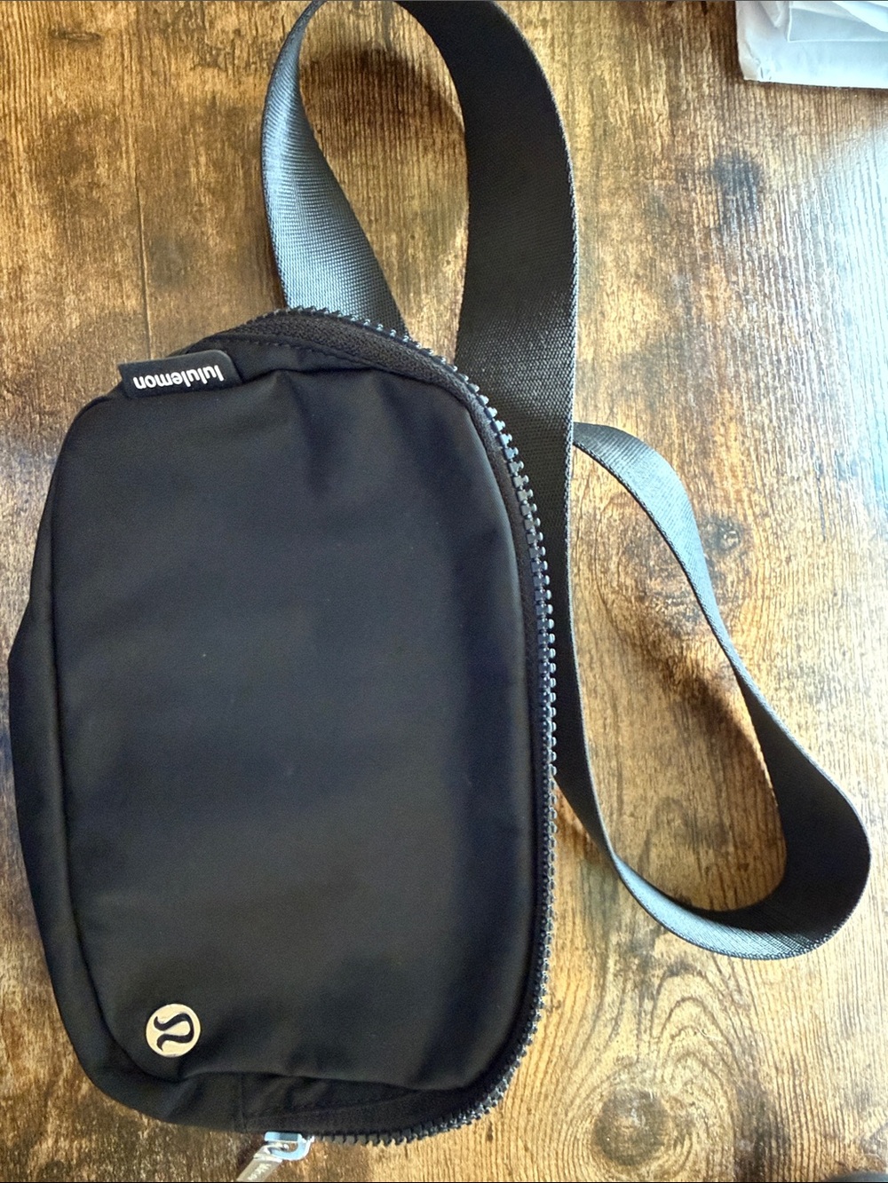 lululemon Black Sling Waist/Crossbody Bag